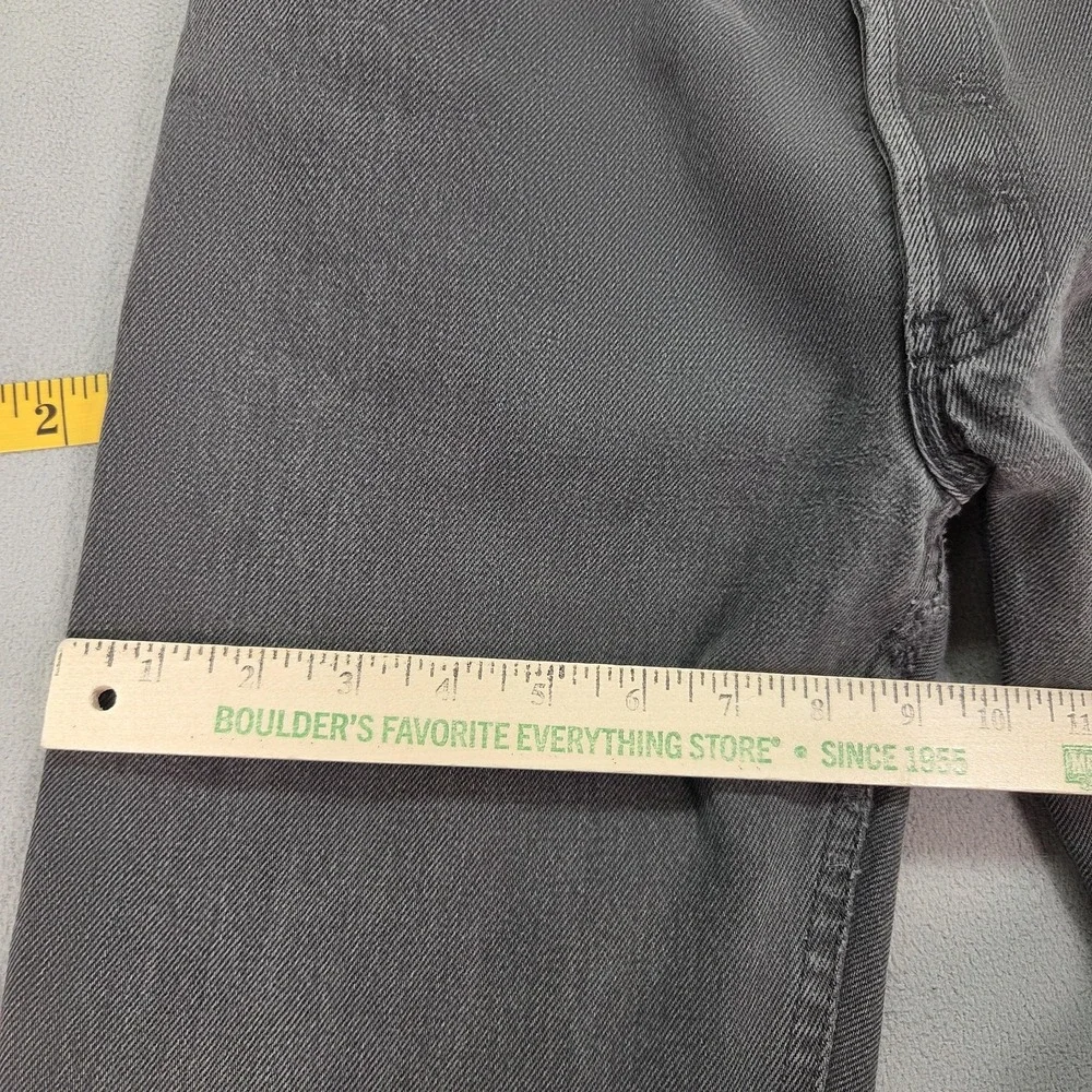 Vintage Levis 501 Jeans Mens Gray Straight Button Fly Faded 90s Fits 28x29